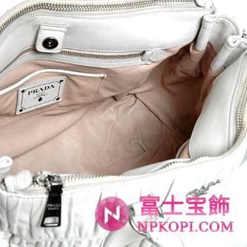 プラダ（PRADA）NAPPA GAUFRE`　レディース2wayトートバッグ　ホワイト　BL0743-QRD-082 